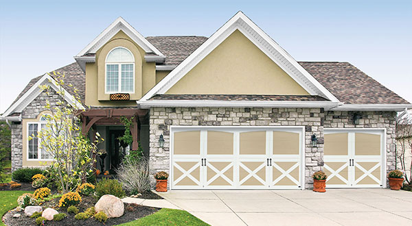 Classic carriage court garage door